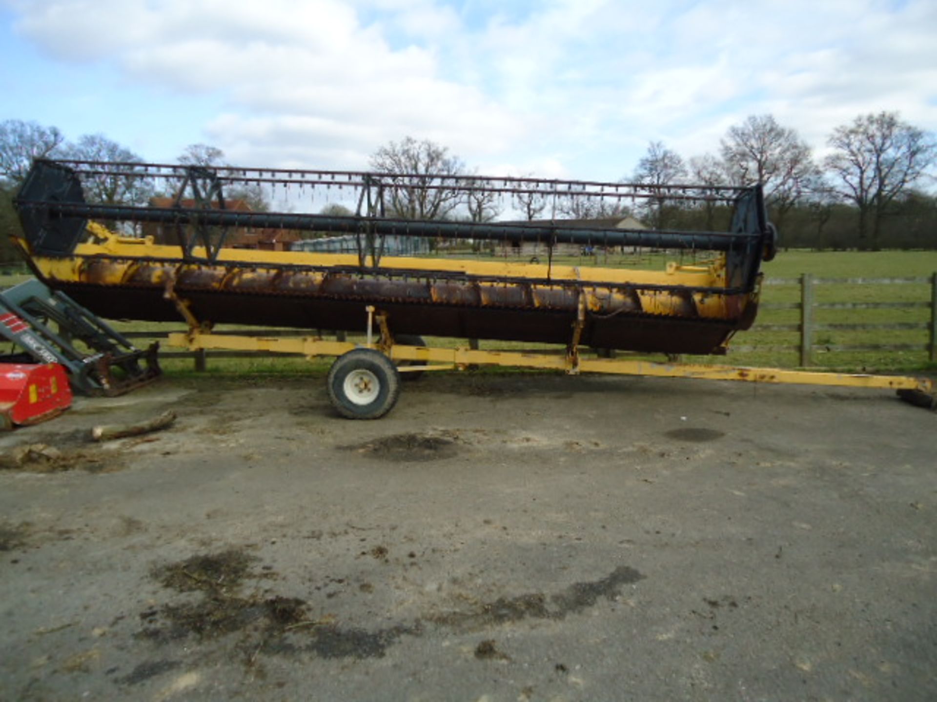 New Holland TX68 combine harvester with 24ft header and trailer, Registration No. N/A, Year of - Image 11 of 12