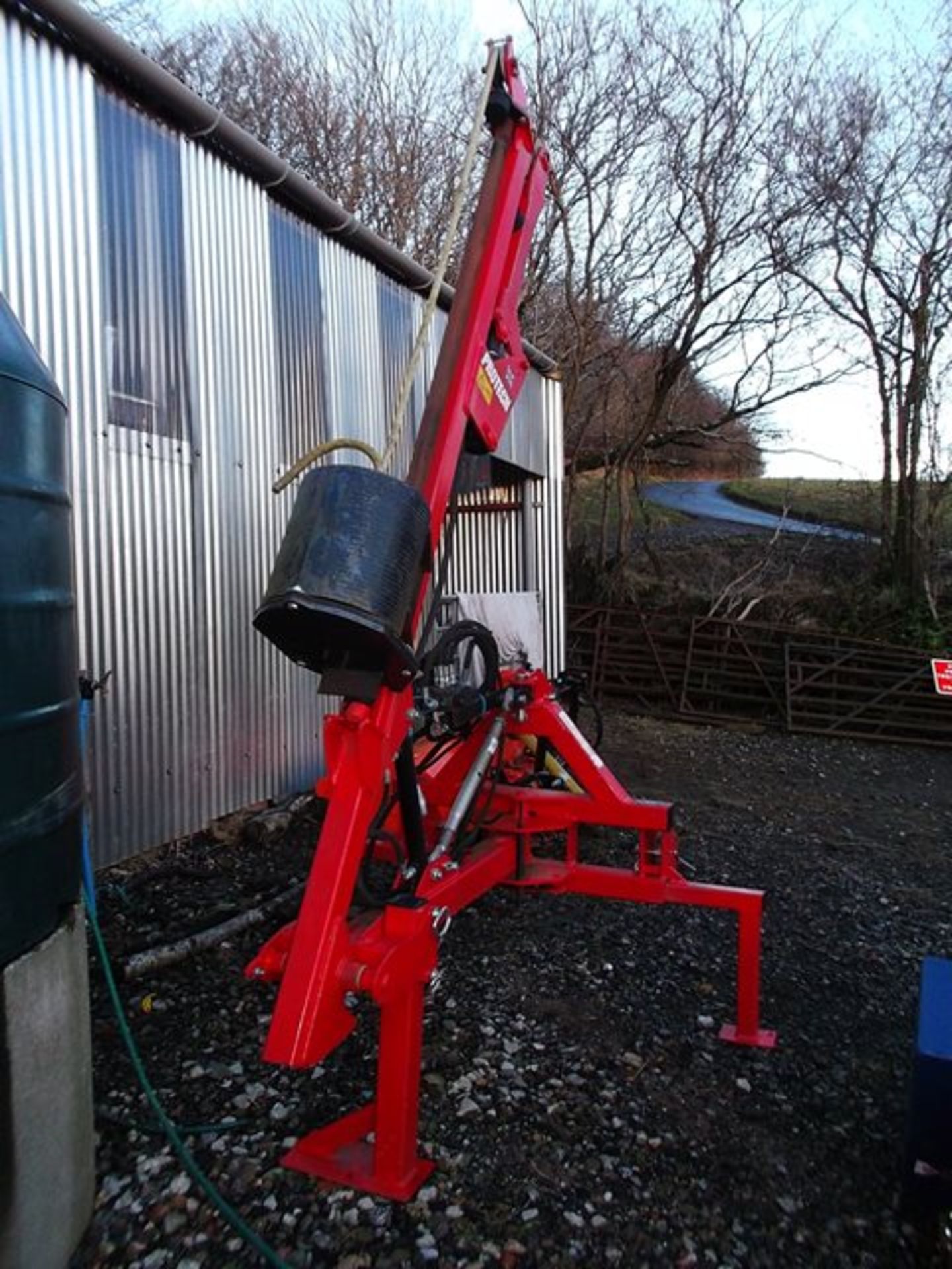Protech Type 180 post driver with hydraulic top link, Serial No. 1244143, Location Bridgend... - Image 2 of 2
