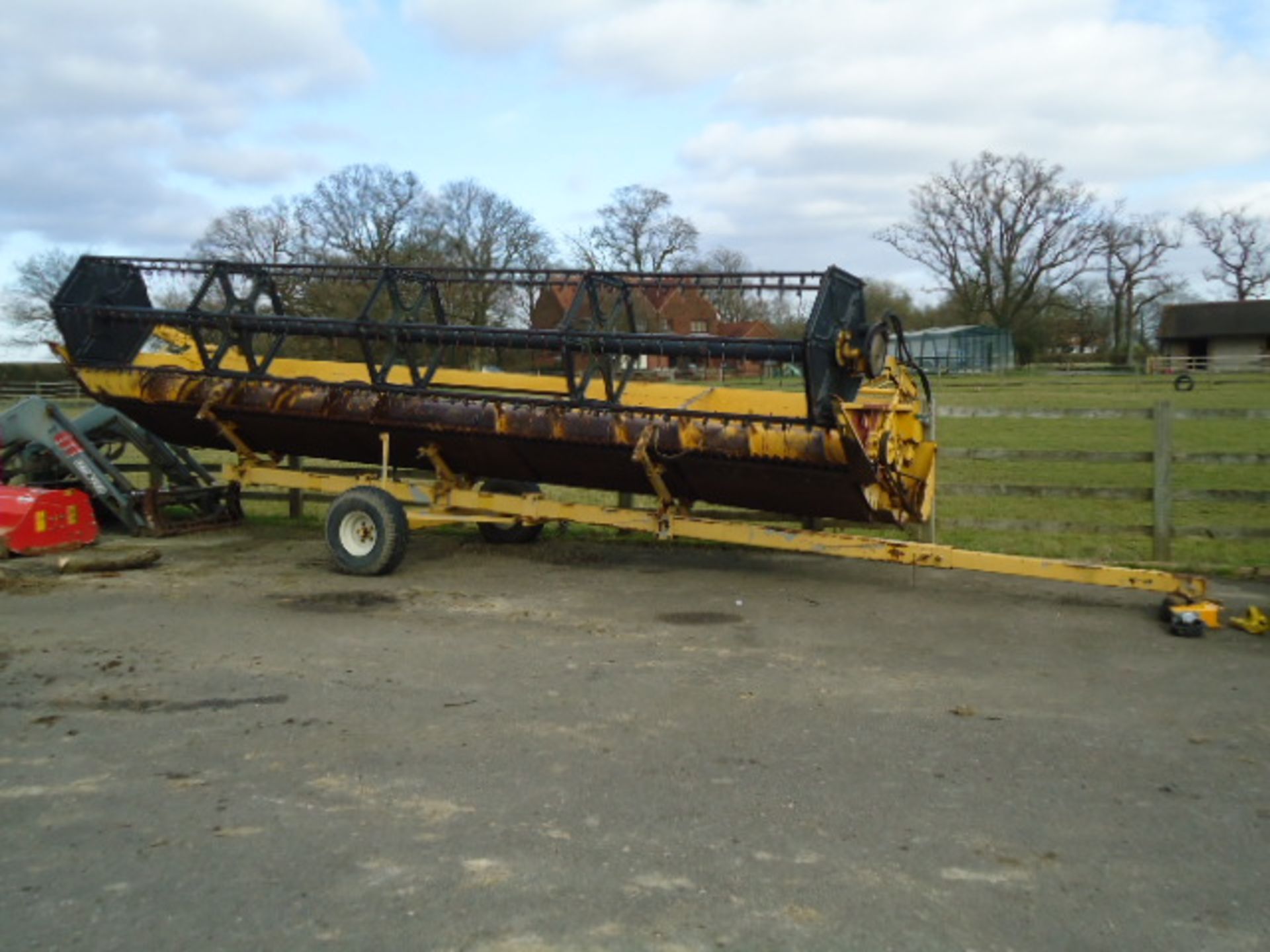 New Holland TX68 combine harvester with 24ft header and trailer, Registration No. N/A, Year of - Image 10 of 12