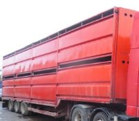 Houghtons Parkhouse Craven Tasker / PGN TA3 twin deck, triple axle articulated
cattle transport...