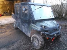 Polaris Ranger, enclosed crew cab, diesel, long wheel base with low hours, electric winch, tow...