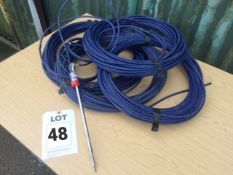 4 rolls of blue Datum Monitoring services complete with 1 GEO KON probe model no. 4420-1-50mm Serial