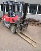 Nissan FL41 diesel 1.5 ton dual mast forklift truck with side shift, serial no: FJ01A15 & FJ01-