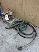 Belle concrete pump & hose, petrol