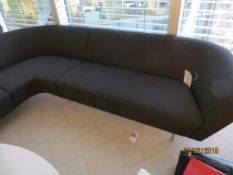 L shaped cloth sofa