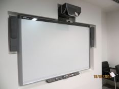 Smart board DViT projection system complete with loud speakers and smart UX60 projector
