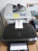 Brother DCP7025 laser copier/printer/scanner with Cannon PIXMA IP4700 printer