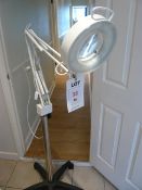 Mobile magnifying lamp