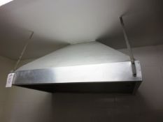 Wall mounted and ceiling mounted aluminium extraction hood, 1370 x 920m (Method Statement & Risk