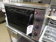 Burco electric stainless steel table top fan assisted oven, 800mm length