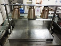 Parry C3LV stainless steel table top electric 3 plate warming plate (Please note: if successful in