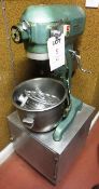 Hobart cabinet mounted mixer, typeL A200, serial no: 1877363, with bowl, and mixer blades (Please