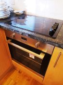 Lamorna HJA 3400 stainless steel fitted oven and a Lamorna ceramic four hob (R202) (Please note: