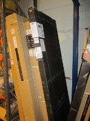Merlyn 10 series pivot door, H 2000mm x 800mm, chrome / clear glass - tray finish recess 760mm-