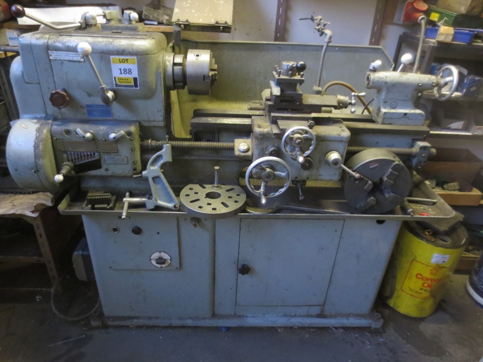 SS & SC gap bed centre lathe, 6in swing (10in in gap)  x 24in between centres, fitted 3 jaw chuck