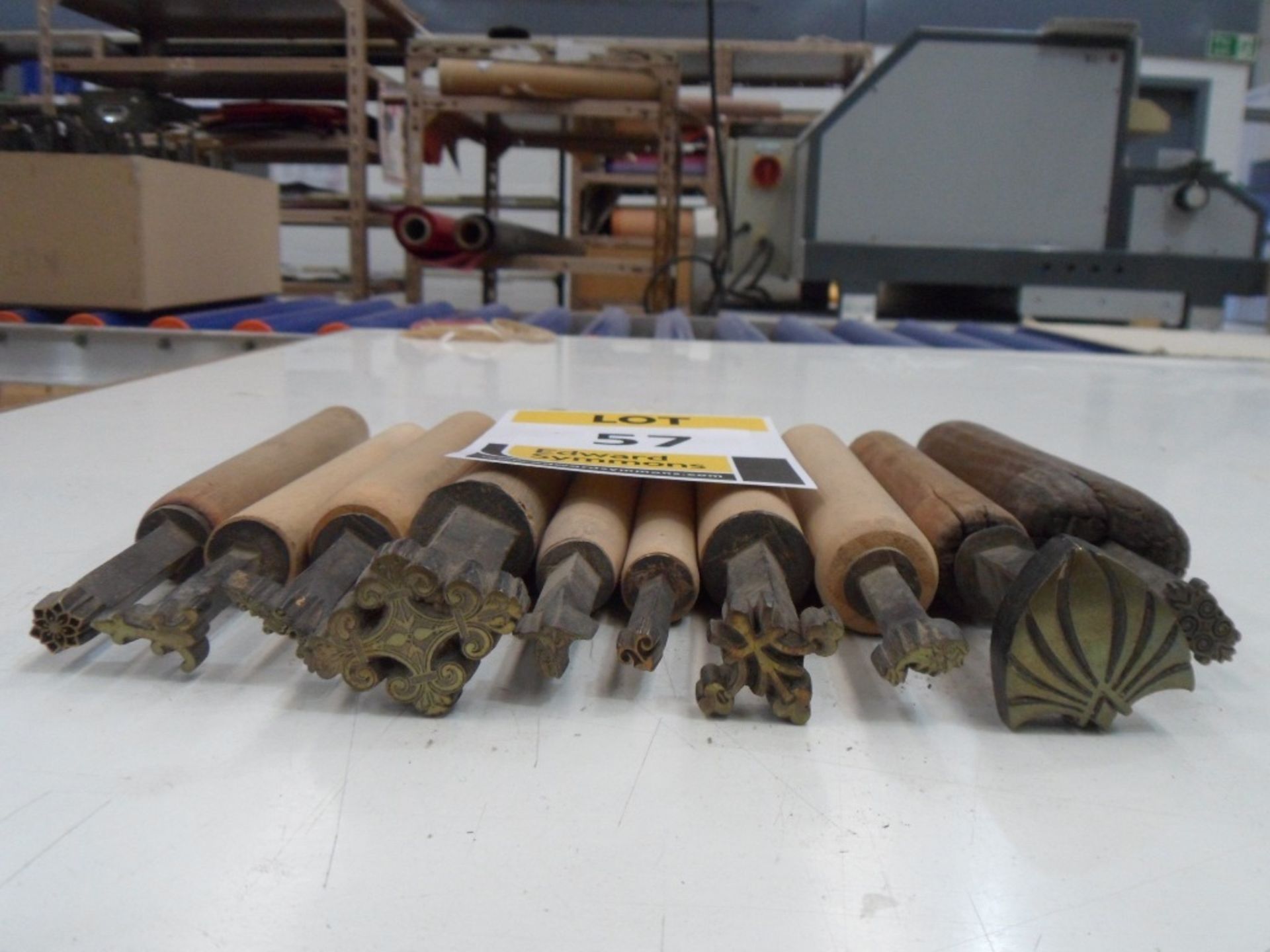 10 Antique bookbinding hand tools (located at Falkirk) - Image 2 of 3