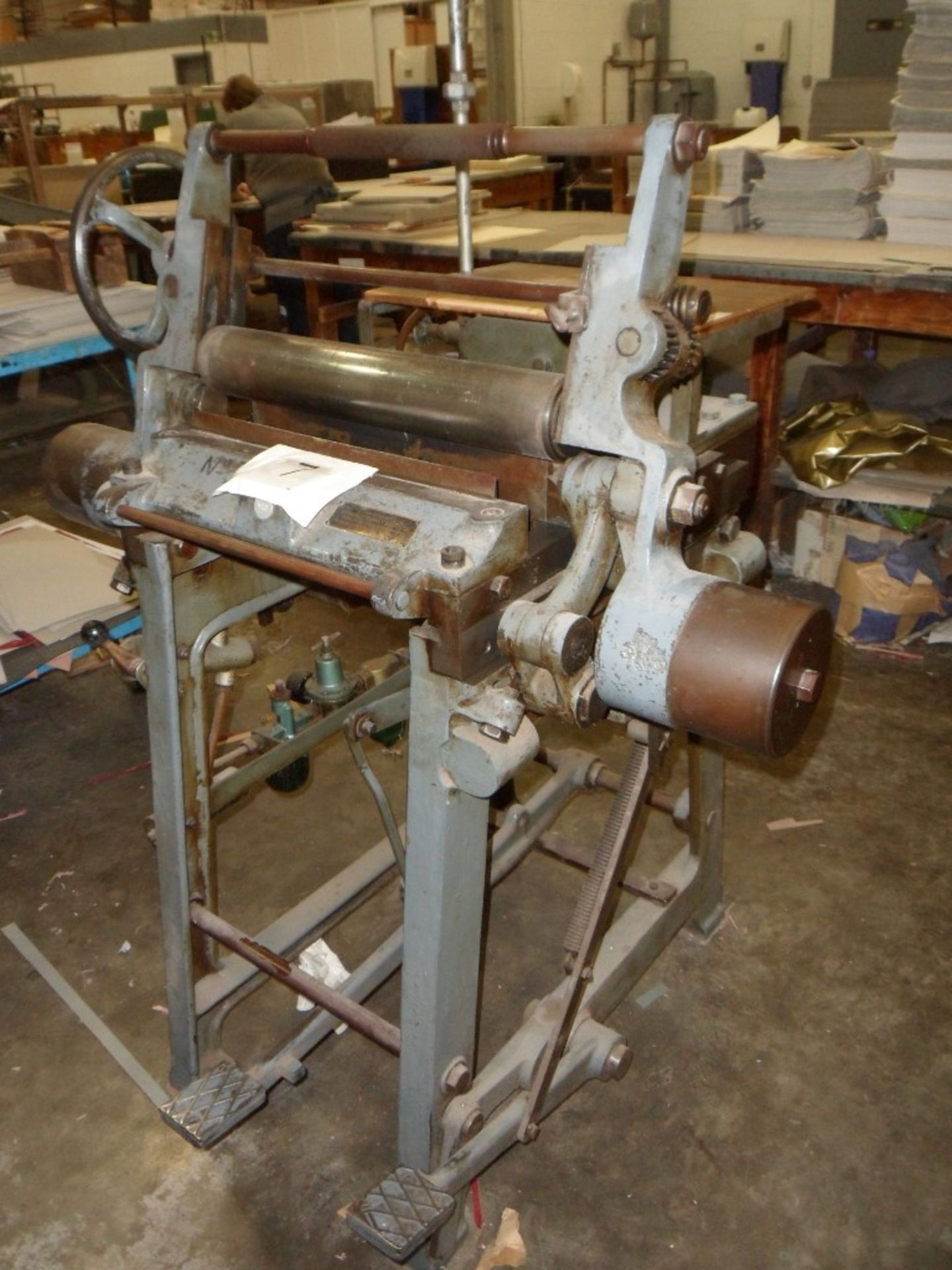 Archibald Bennet 18" wide hand jointing machine (located at Falkirk)