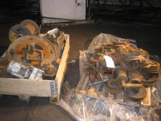 Assorted pulleys as lotted
