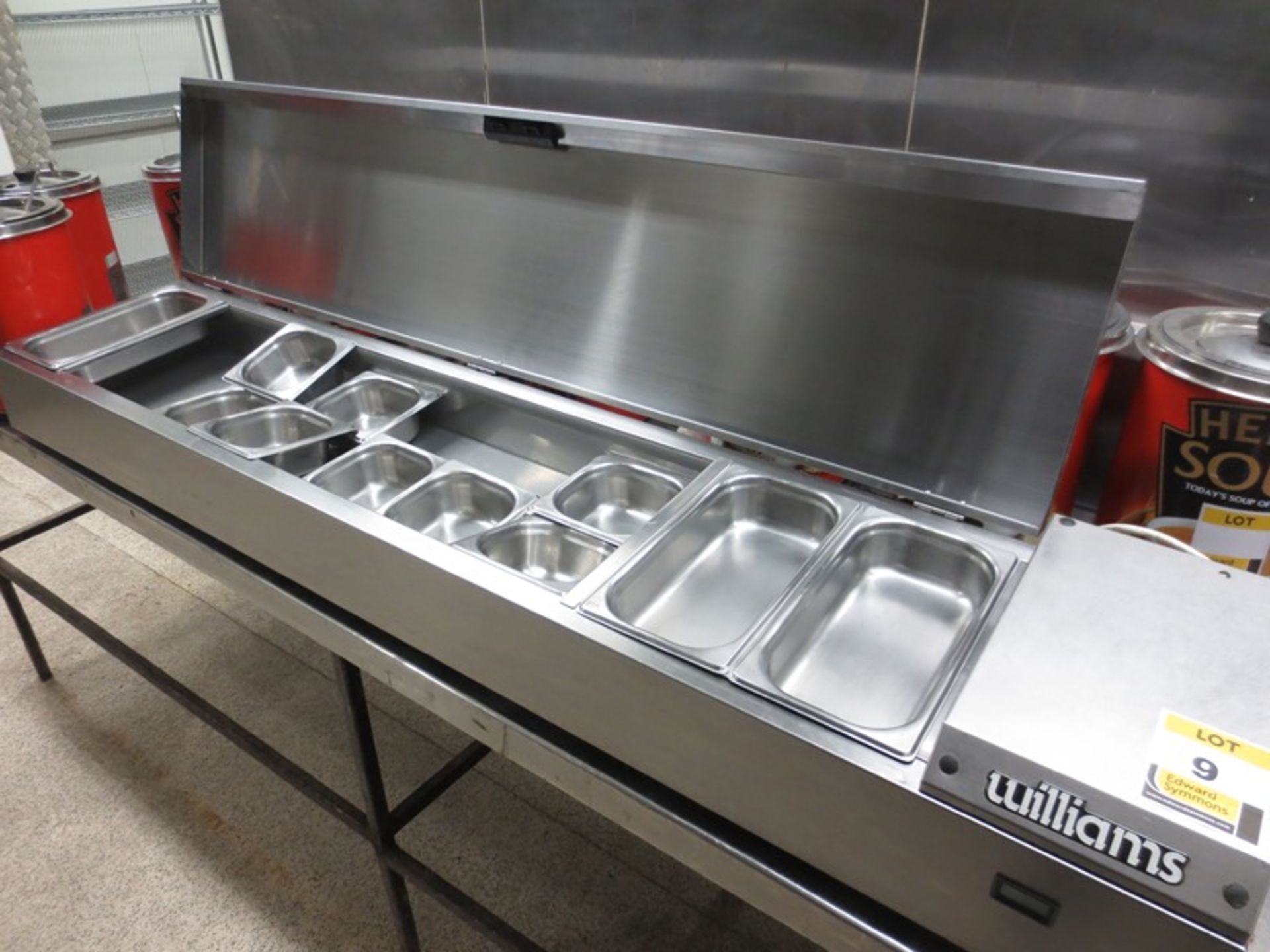 Williams TW18 stainless steel counter top saladette with GN containers, s/n 0403383801,  overall - Image 2 of 3