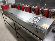 Williams TW18 stainless steel counter top saladette with GN containers, s/n 0403383801,  overall