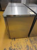 Blizzard UCR05 stainless steel single door fridge, s/n 8210112071,240 volts, external dimensions (