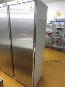 Polar Refridgeration CD082 stainless steel single door fridge, s/n, 4064382, 240 volts, external