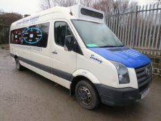 VW Crafter TDI 2461cc diesel, 13 seater mini bus (or 9 seater with 3 wheelchairs), tax: 01/11/15,