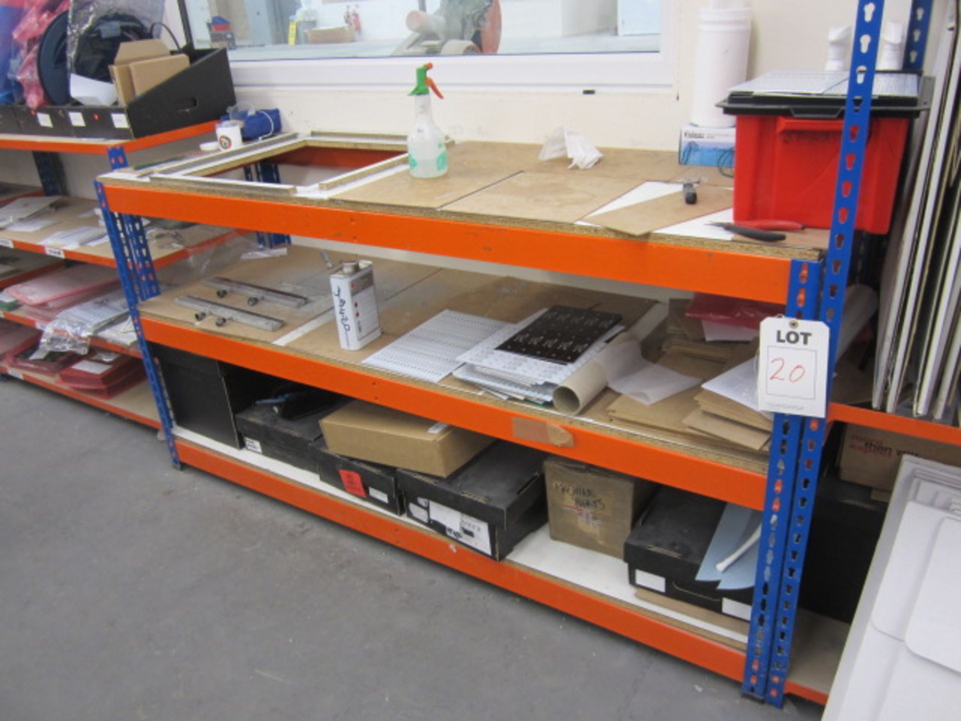2 boltless work benches, 1500mm x 640mm x height 900mm / 1840mm x 640mm x height 930mm - Image 3 of 4