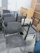 Quantity of assorted upholstered meeting chairs