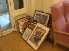 Quantity of framed prints and pictures