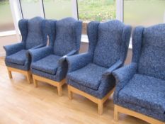 Four matching Wingback chairs