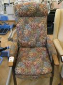 One floral traditional arm chair