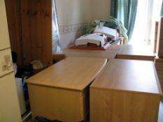 Contents of Room to include: Sixteen sets of drawers and Sixteen bedside drawers