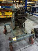 Gullco KBM-18-100 mobile plate bevelling machine, serial No: 26633-4 (2002) with hand hydraulic