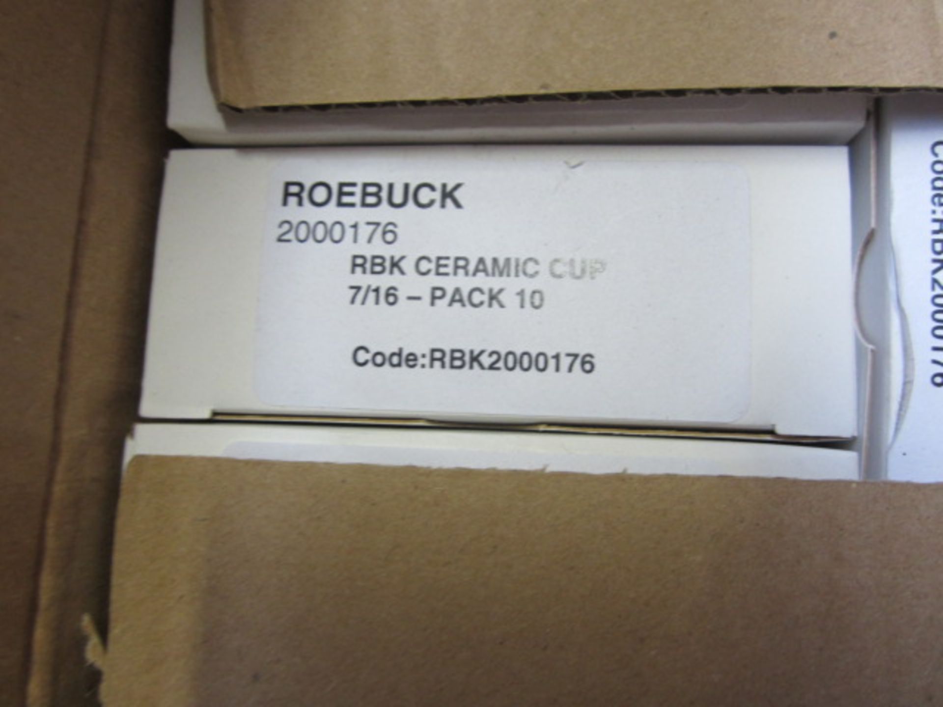 Approx. 1000 Roebuck 7/16" ceramic cups - Image 3 of 4