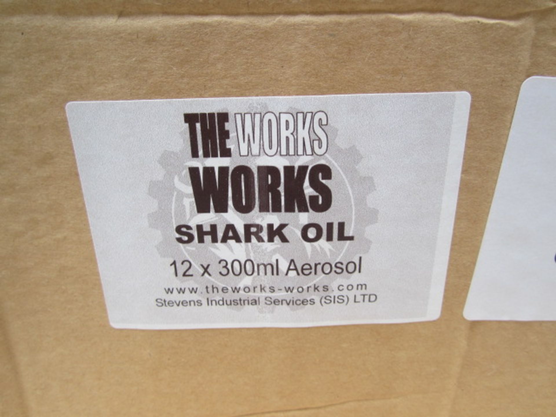 Fourteen boxes The Works Shark oil, 12 x 300ml aerosols per box. 129 cans - Image 3 of 3