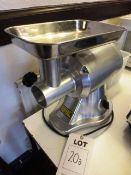 Buffalo stainless steel K335 mincer, serial no: 20090900030