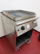 Mareno stainless steel mobile hot plate, gas powered,  600 x 750 x 900mm