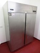 Foster For Lockhart Artica mobile stainless steel twin door refrigerator, model: HB3222 Pro 1350,