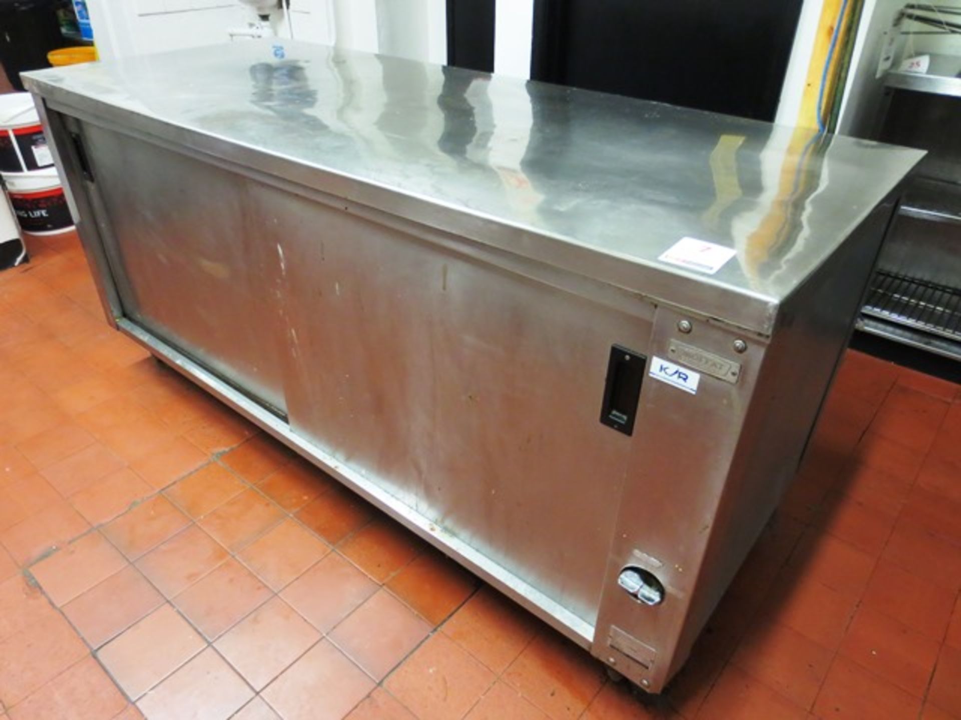 Moffat stainless steel 6GHS2TierH/O twin sliding door, twin shelf warming oven/food preparation work - Image 2 of 4