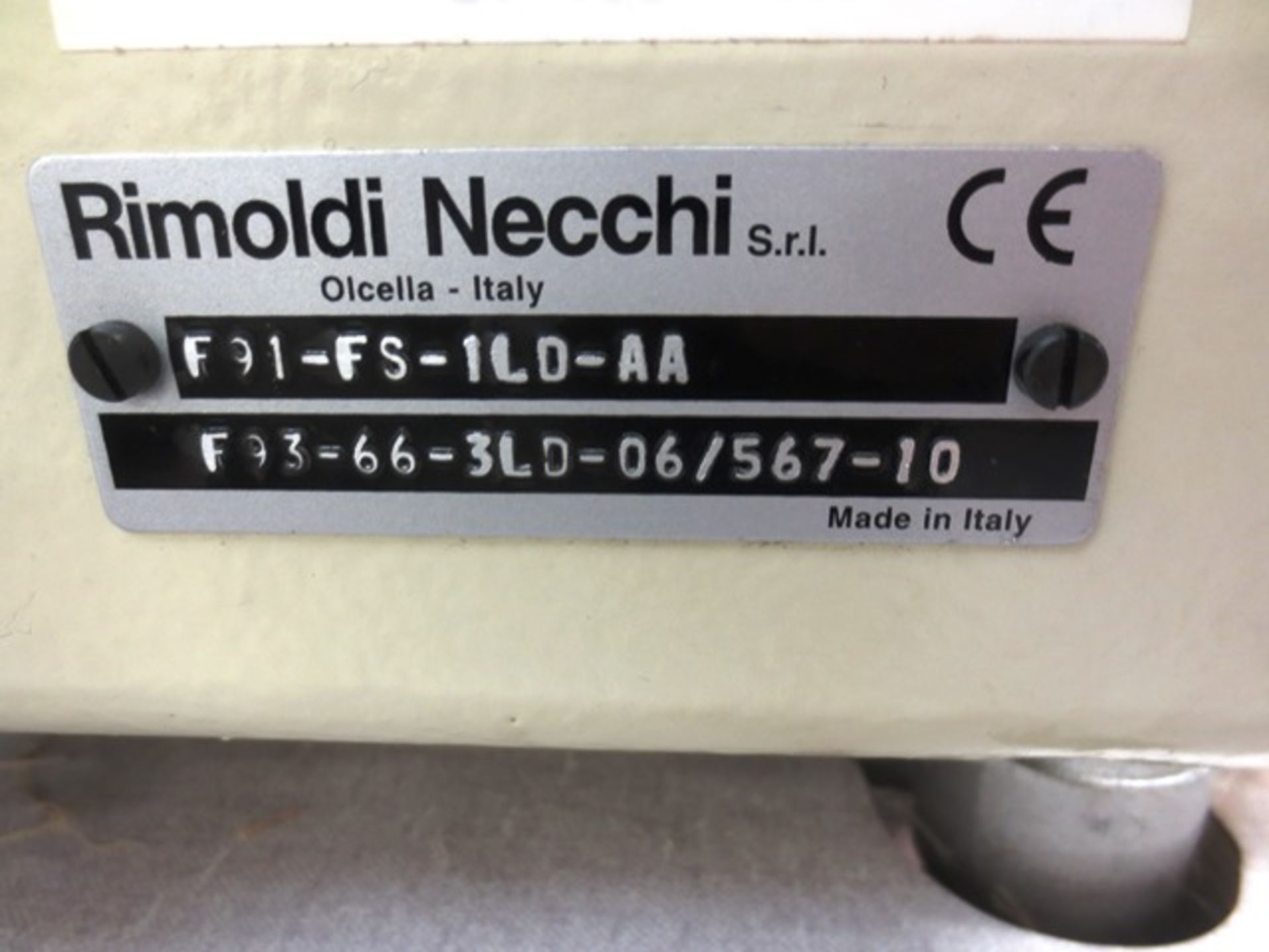 Rimoldi Necchi Mizar 5 spool sewing machine, model: F91.FS.ILD-AA, serial no: F93-66-3LD-06/567- - Image 4 of 5