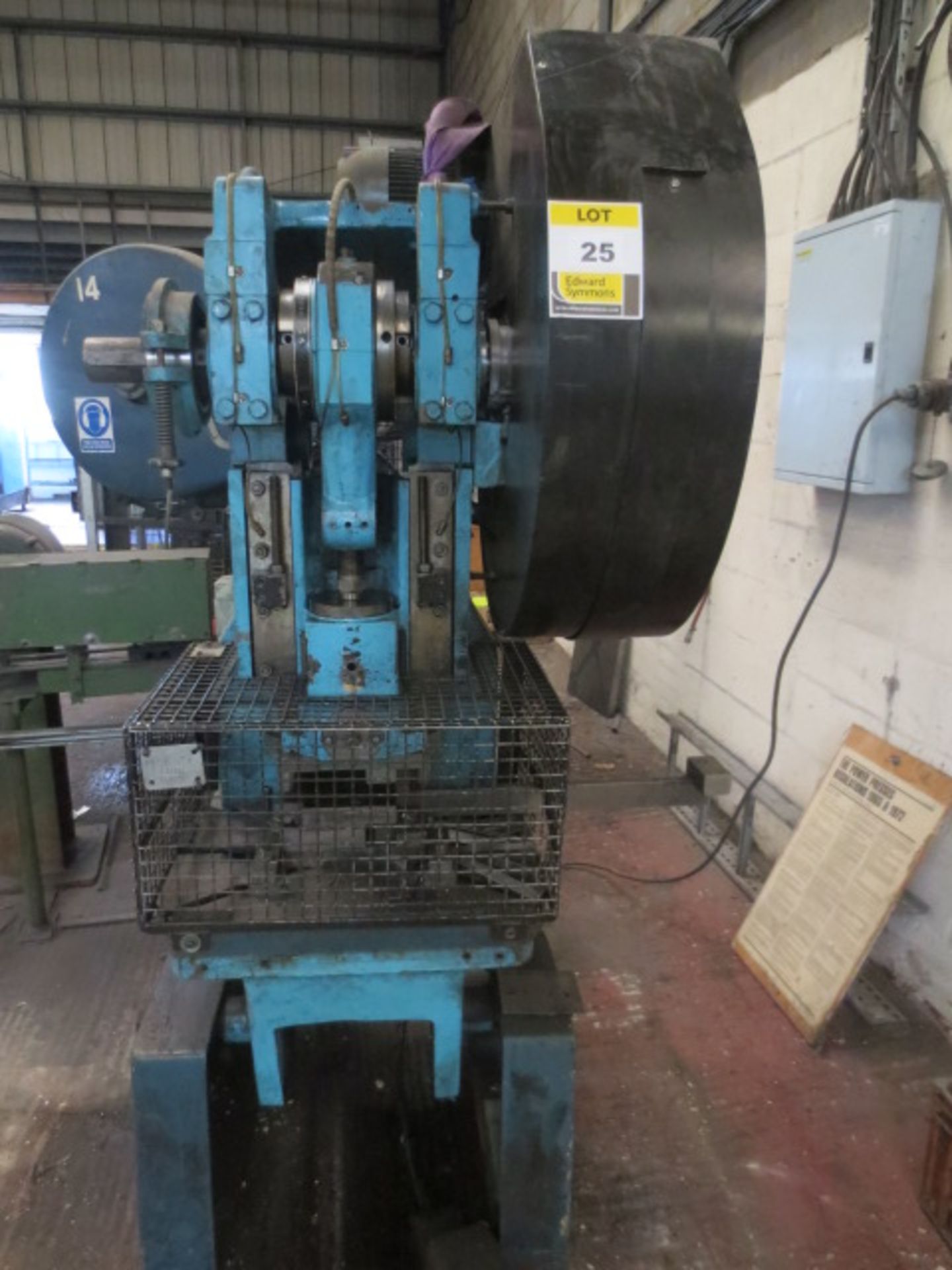 Jones & Altwood 30 ton STD.00, Serial No 30M502 inclinable power press  (A Work Method Statement and