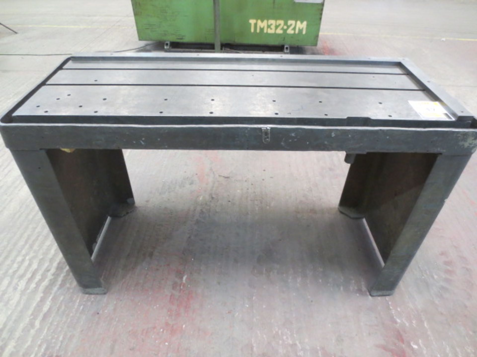 Cast Steel T Slotted table  1600mm x 530mm  (A Work Method Statement and Risk Assessment must be - Image 2 of 2
