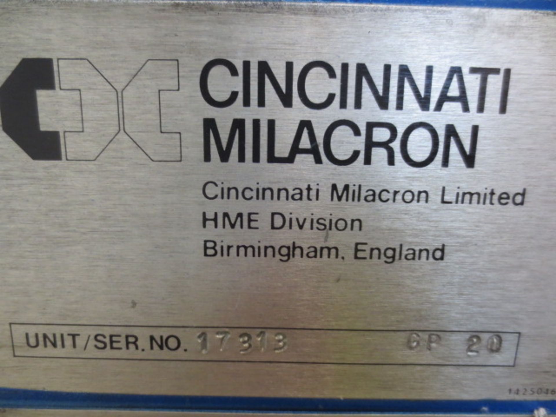 Cincinnati Milacron Model HME G29 inclinable open fronted power press, Serial No 1731B (A Work - Image 5 of 6