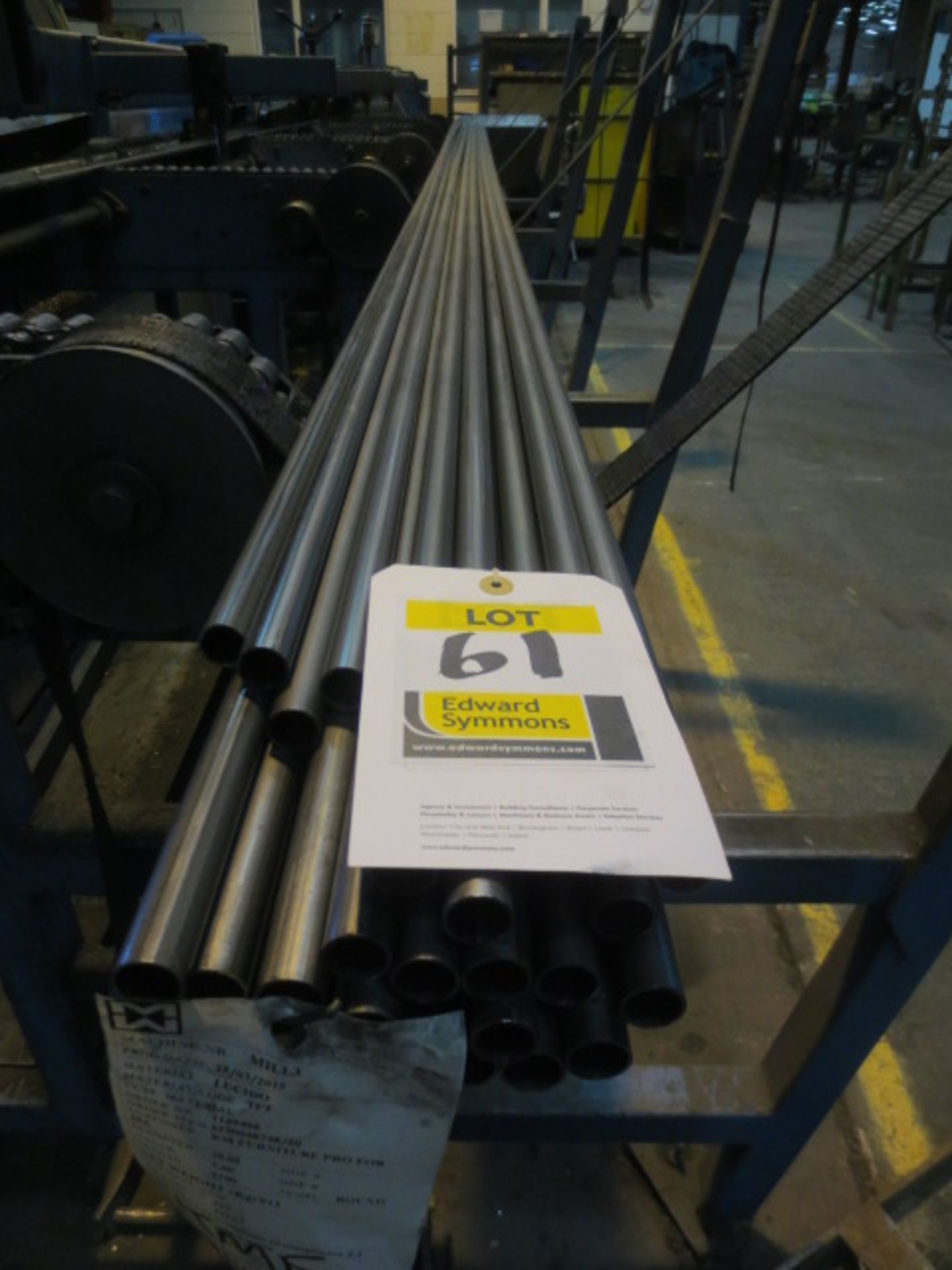 37 lengths 6200mm 19.05mm dia , 1.6mm gauge steel tube  (A Work Method Statement and Risk Assessment