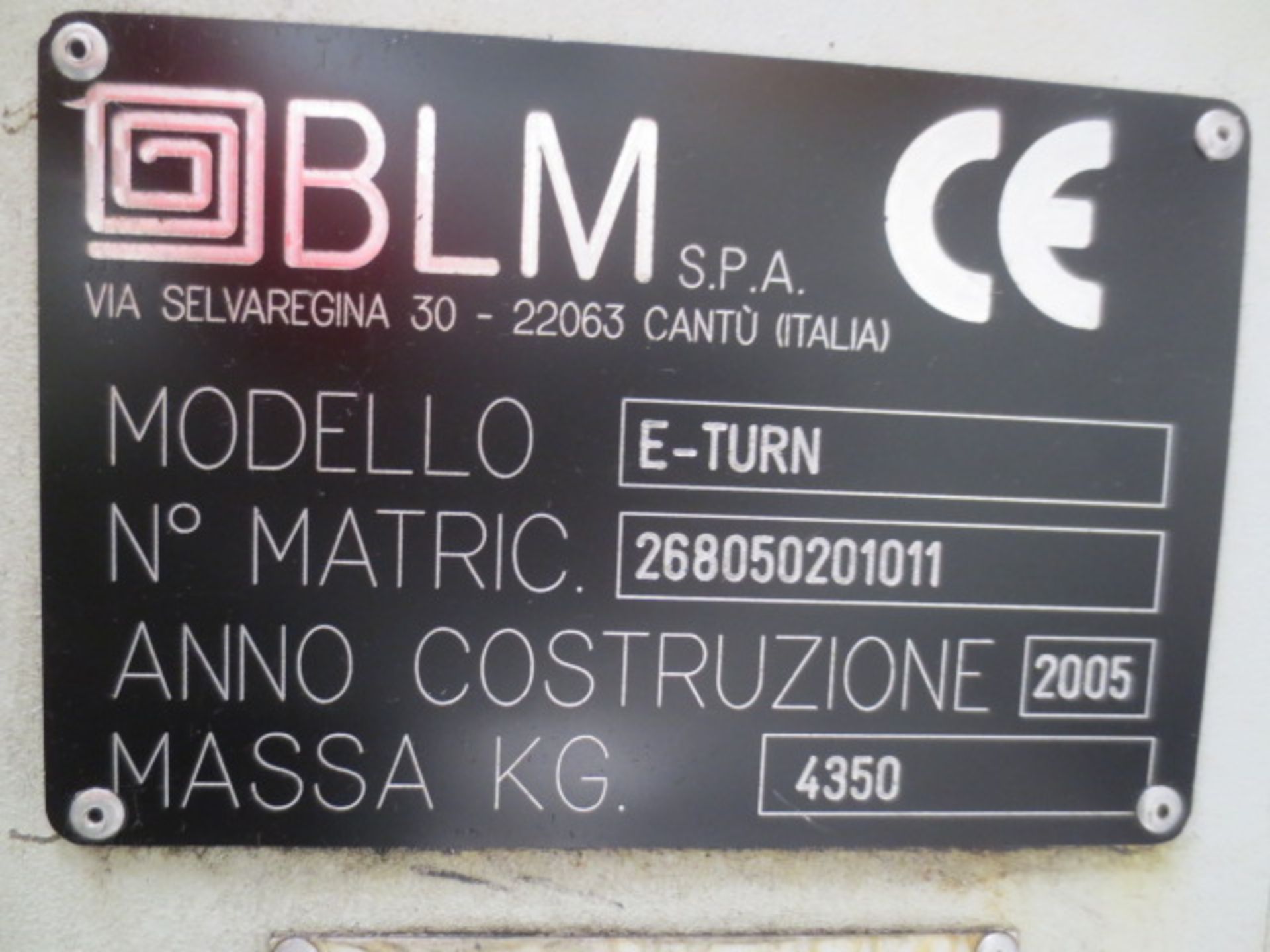 BLM E-Turn 32mm CNC fully electric tube bender, Serial No 268050201000 (2005) filled with BLM VGP 3d - Image 8 of 8