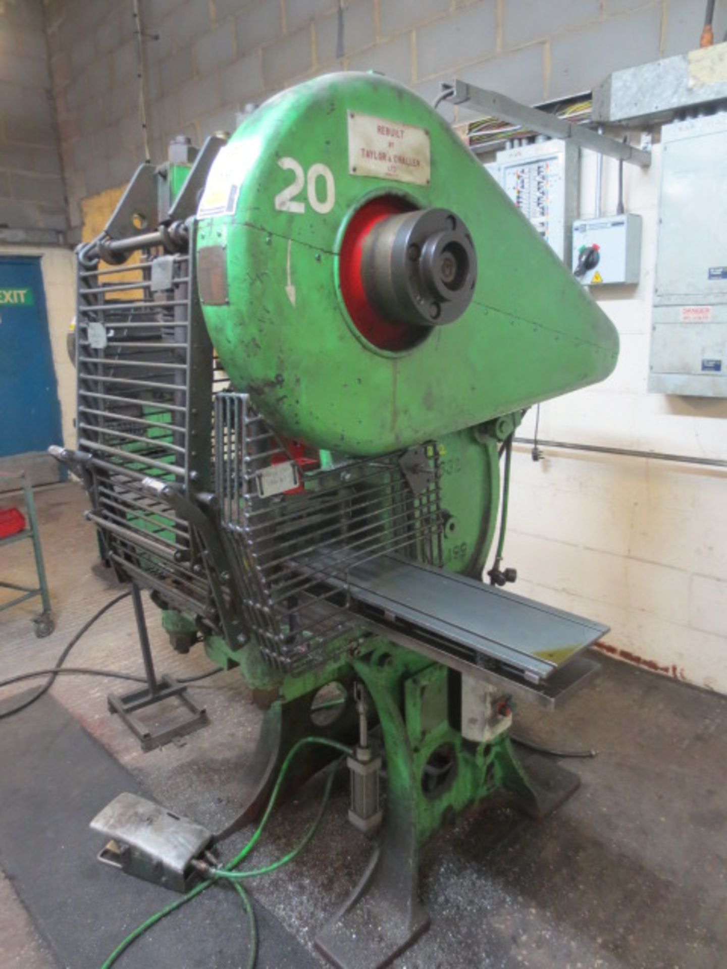 Taylor Challen 15 ton open fronted power press, Serial No 1632. NB: this item has no CE marking... - Image 3 of 4