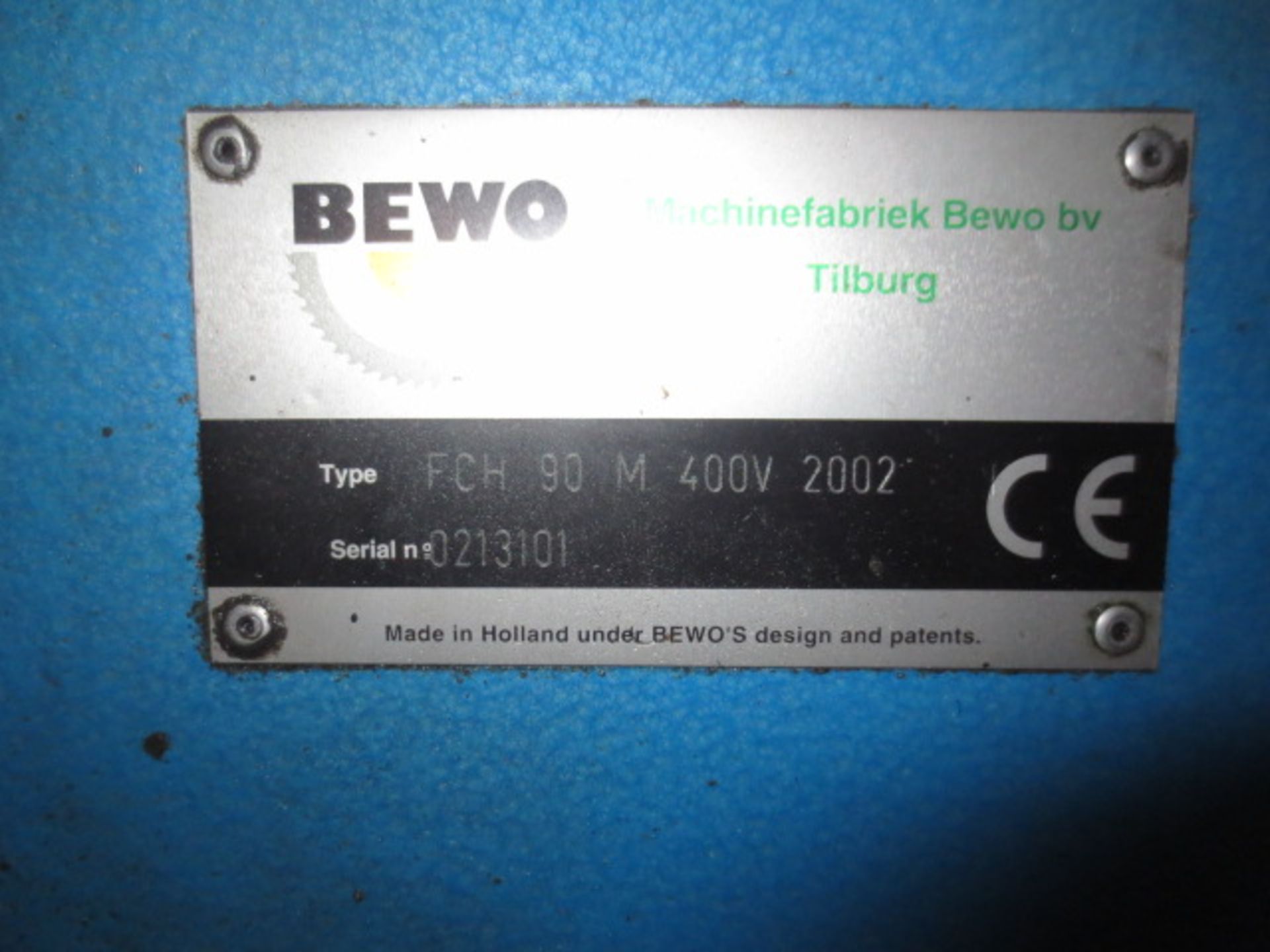 Bewo FCH-90M 400V automatic cut-off saw, s/n 0213101 (2002) with Bewo freestanding control panel - Image 7 of 8