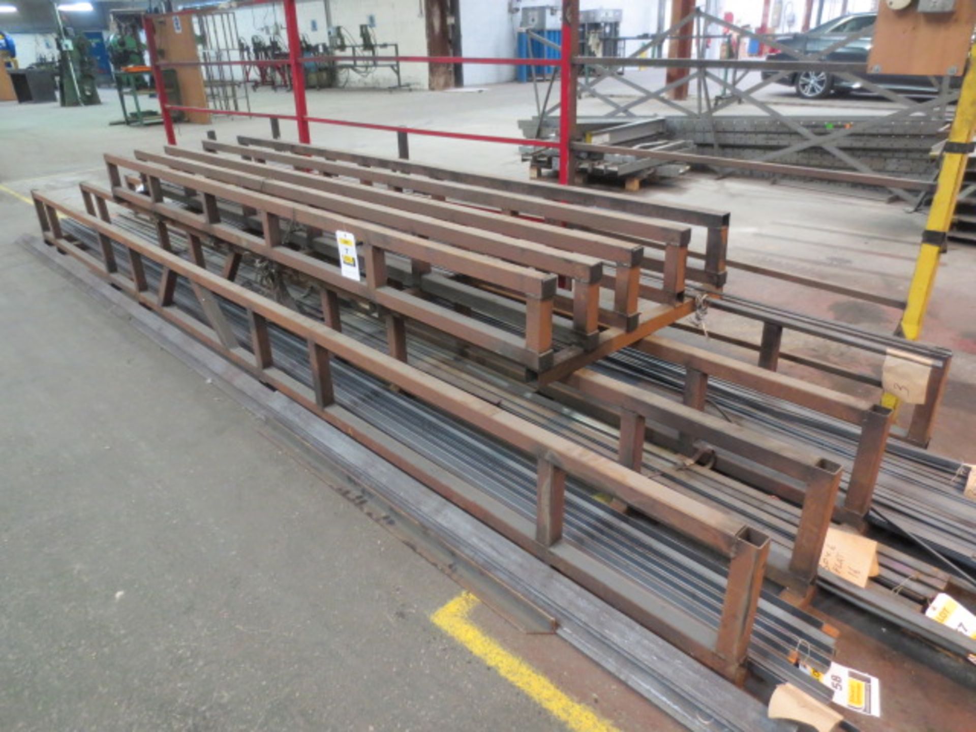 2 x 4 Position floor mounted bar racks, 5500mm x 1200mm and 3700mm x 1000mm  (A Work Method - Image 2 of 2