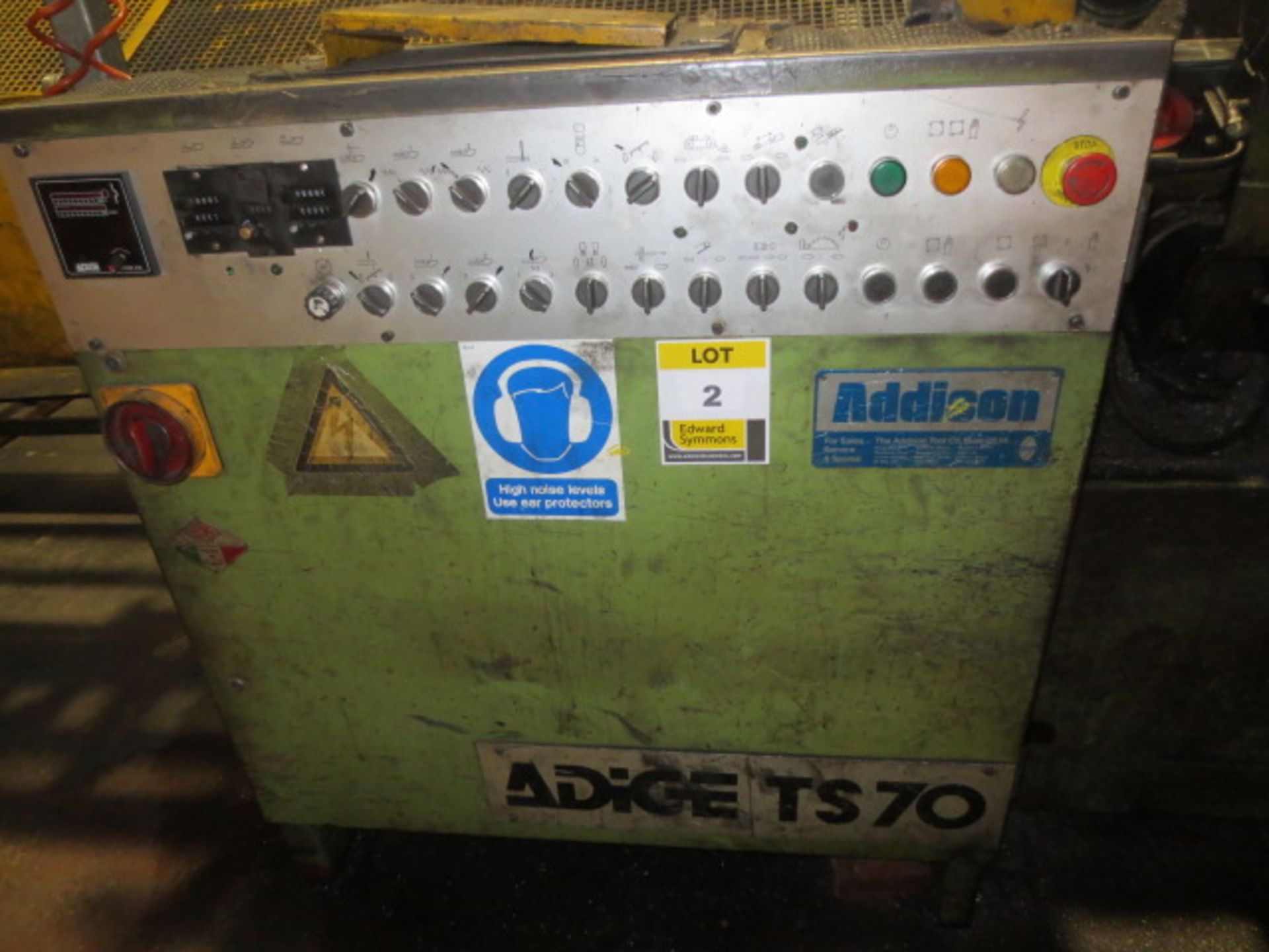 Addison Adige TS70  automatic cut-off saw, s/n 7051008 (1987) with 3m tube infeed and 5m product - Image 7 of 9